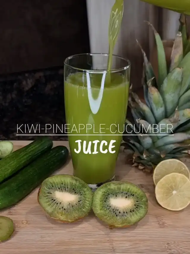 Refreshing Kiwi Pineapple Juice🥝🍍🥒
